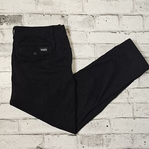 GUESS Black noah mid-rise chino pants